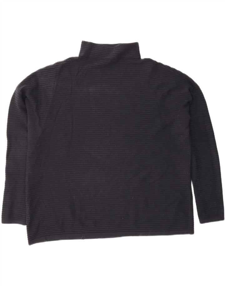 FRENCH CONNECTION Maglione maglione da donna con collo alto UK 16 grande nero