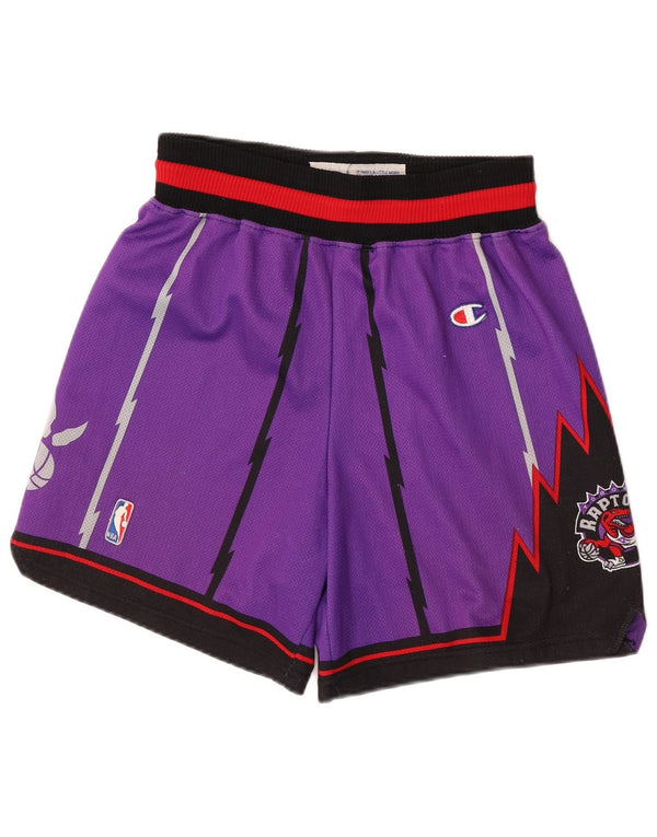 Pantaloncini Champion Mitchell&Ness NBA Los Toronto Raptors da uomo piccoli viola