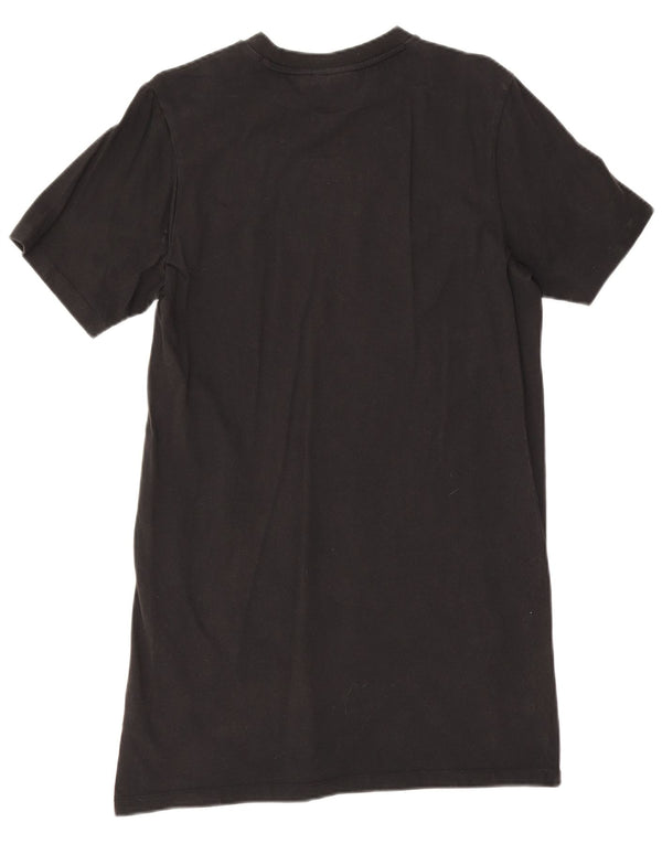 Abito t-shirt grafica da donna Adidas UK 10 piccolo cotone nero
