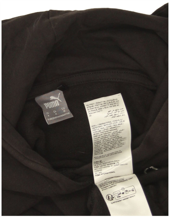 Felpa con cappuccio da donna Puma UK 14 cotone medio nero