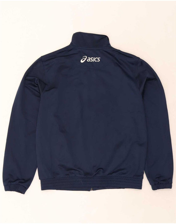 Tuta intera da uomo Asics, poliestere color block medio blu navy