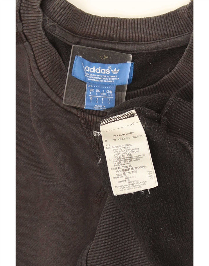 Felpa Adidas Uomo Maglione Grande Cotone Grigio