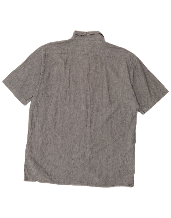 Camicia robusta da uomo a maniche corte CARHARTT XL in cotone grigio