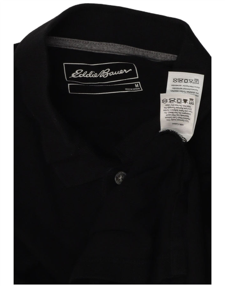 Polo da uomo EDDIE BAUER media cotone nero