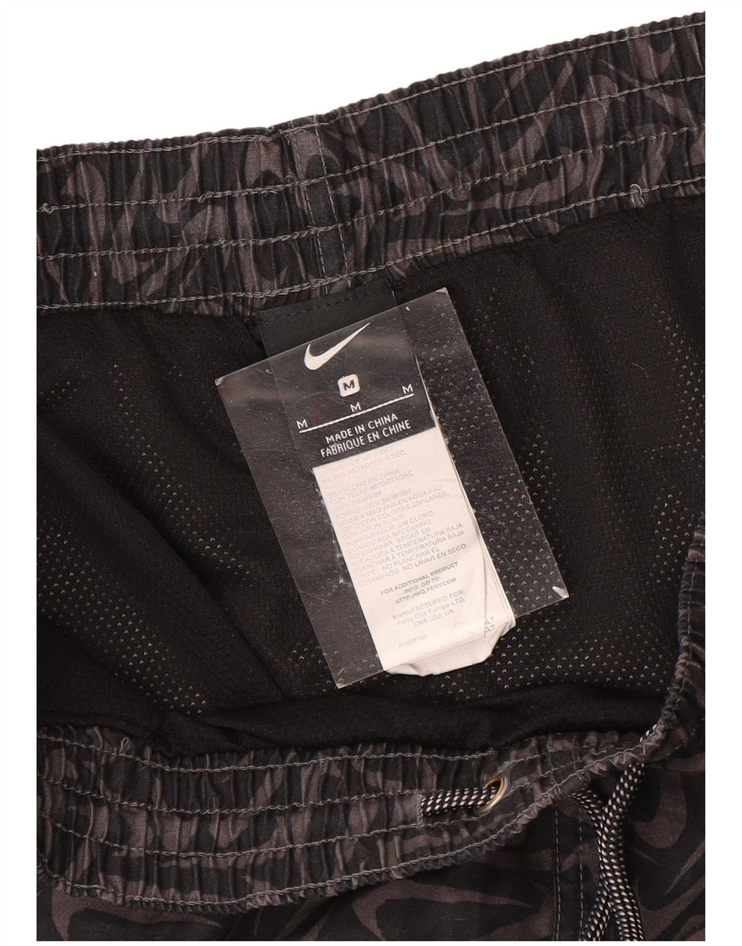 Pantaloncini sportivi Nike da uomo con grafica media in poliestere nero