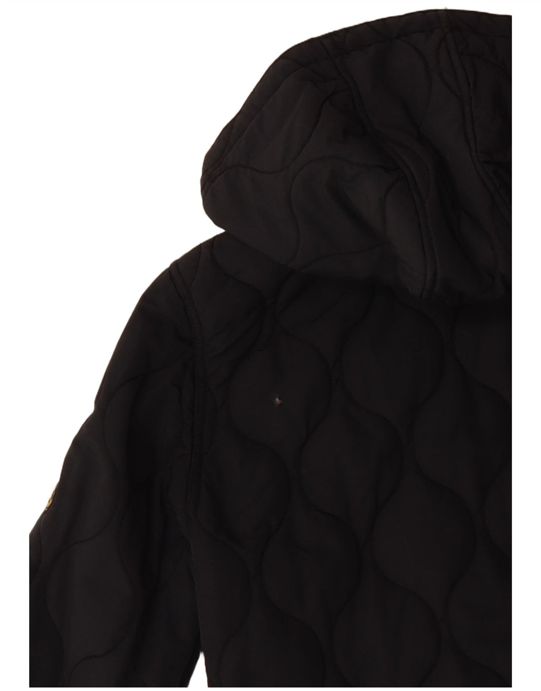 Giacca imbottita con cappuccio da uomo LYLE & SCOTT UK 40 grande cotone nero