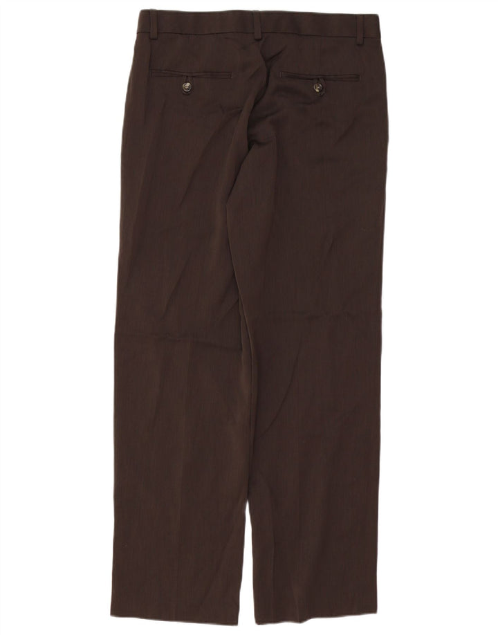 Pantaloni chino dritti da uomo IZOD W30 L30 poliestere marrone