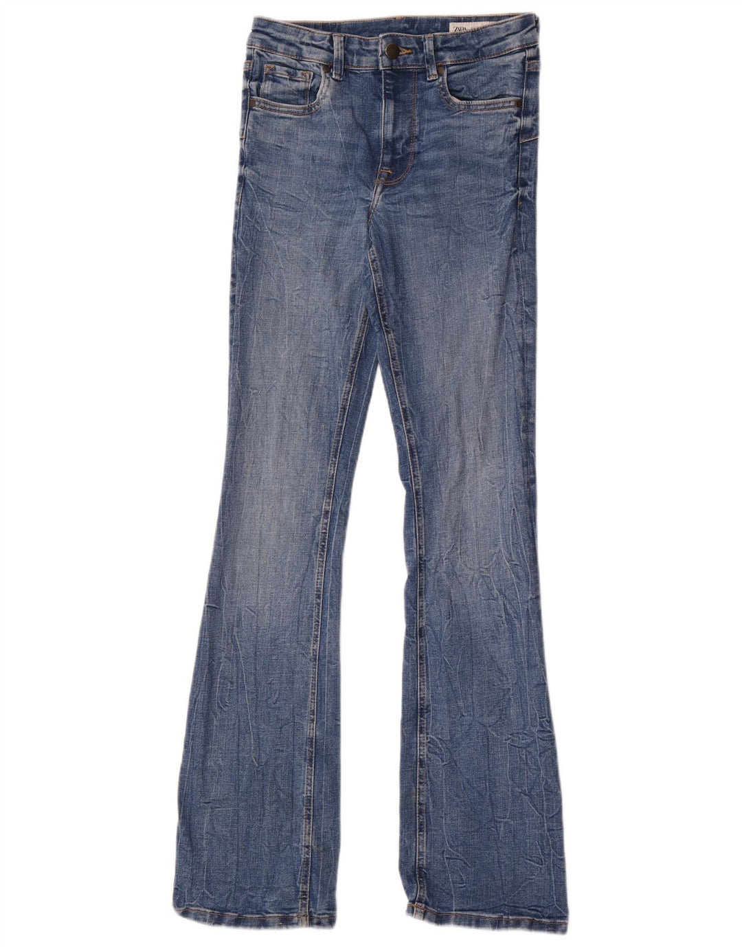 Jeans svasati da donna Zara EU 36 XS W26 L34 Blu
