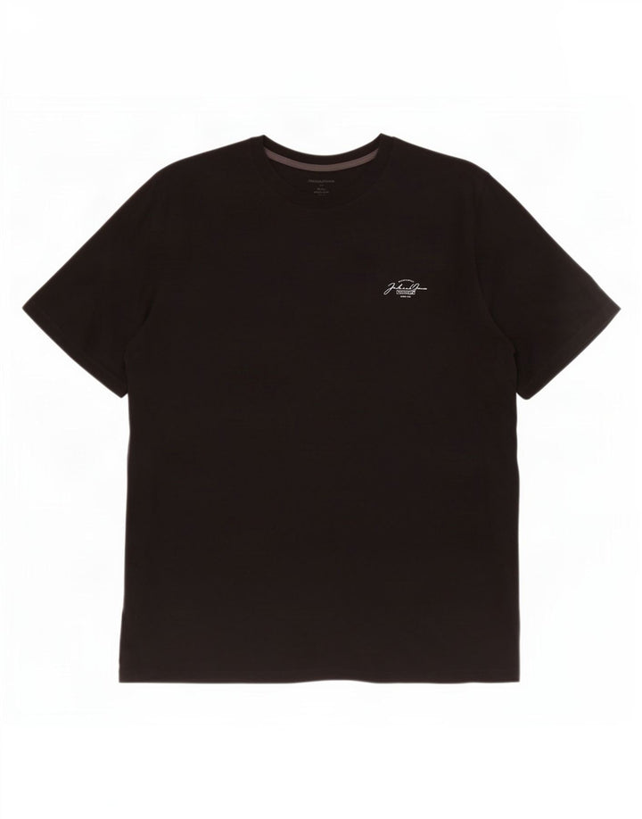 T-shirt da uomo Jack & Jones Top 2XL cotone nero