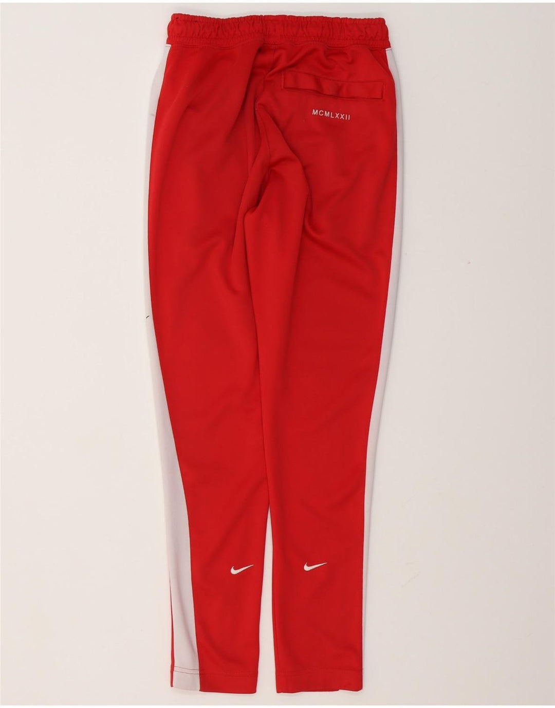 Pantaloni da tuta Nike Swoosh da uomo piccoli in poliestere color block rosso