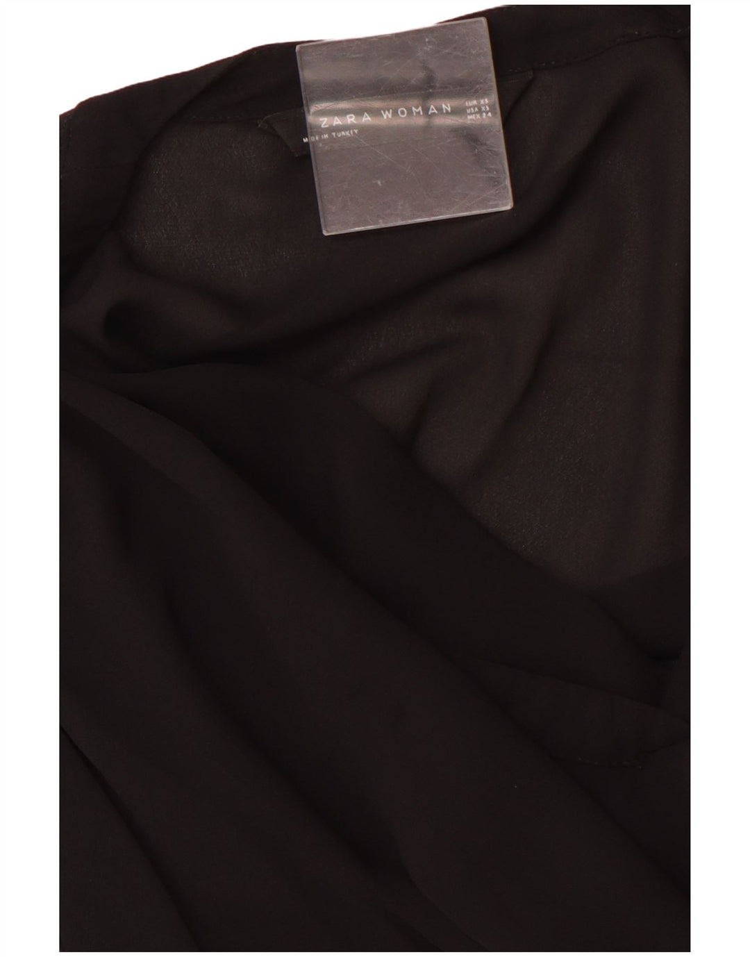 Camicetta ZARA da donna con maniche a 3/4 UK 6 XS Nera