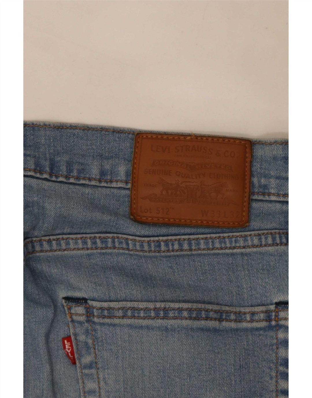 Jeans Levi's Uomo 512 Slim Tapered W33 L32 Cotone Blu