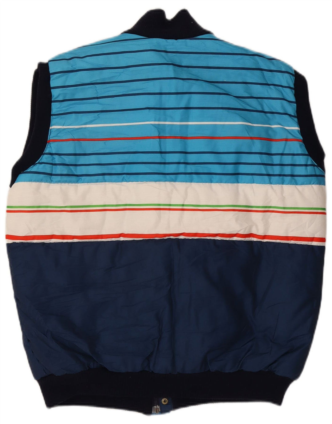 Gilet imbottito da uomo Azzurra UK 40 Large Blu Navy Colorblock