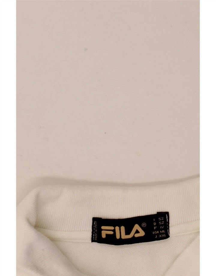 Polo da uomo Fila IT 52 Large bianca