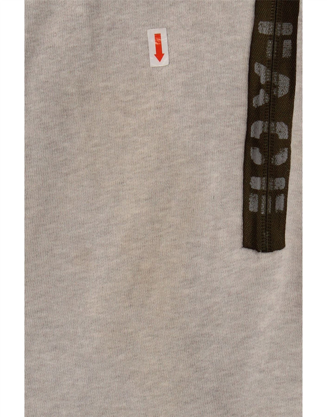 FAT FACE Felpa da uomo con collo con zip grafica Maglione XL Cotone grigio