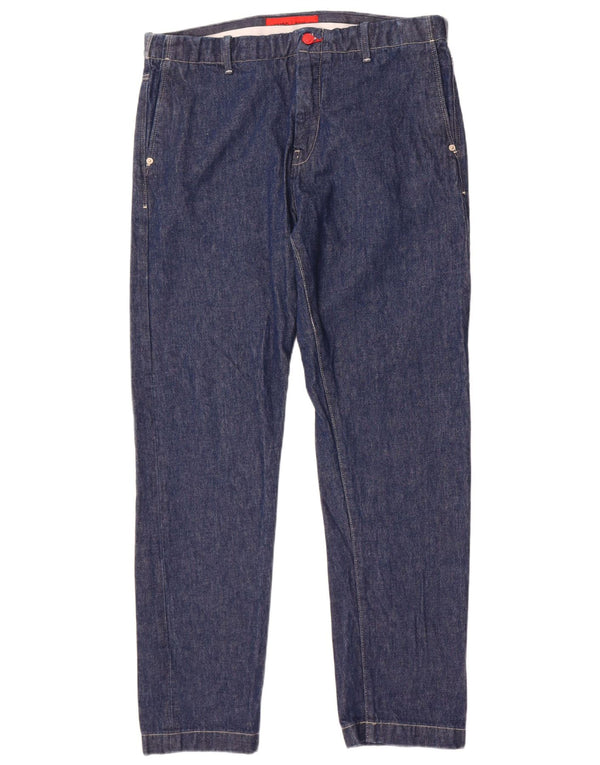 Jeans dritti da uomo Hugo Replay W33 L32 cotone blu navy