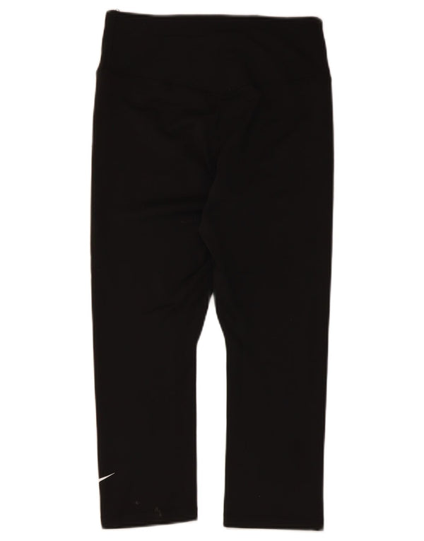 Leggings Nike Dri Fit Capri da donna UK 10 piccoli poliestere nero