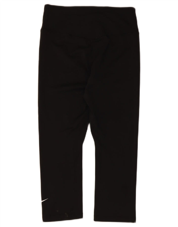 Leggings Nike Dri Fit Capri da donna UK 10 piccoli poliestere nero