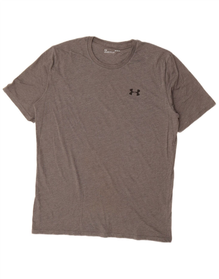 T-shirt da uomo Under Armour Top grande grigio screziato
