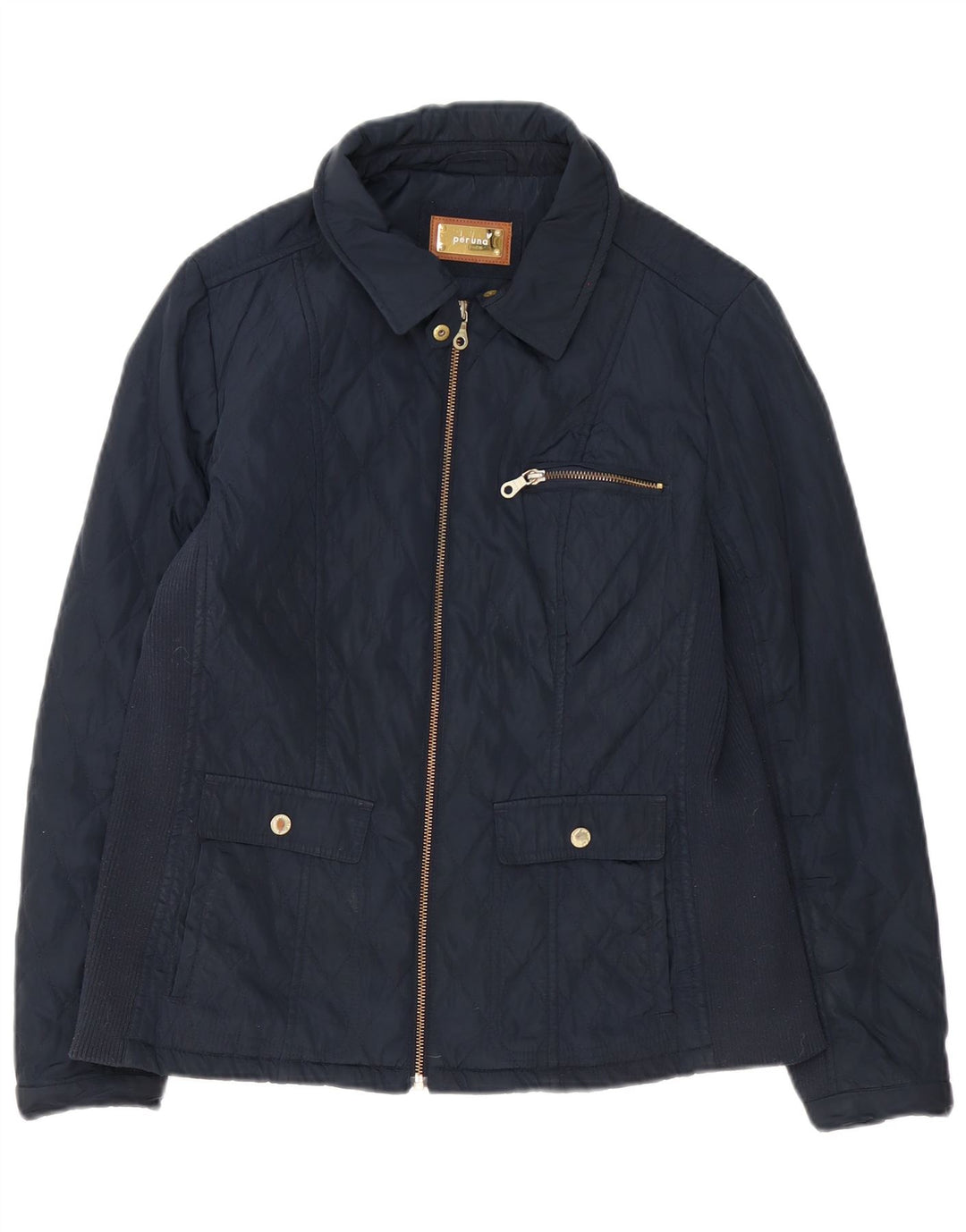 Giacca trapuntata Marks & Spencer da donna Per Una UK 14 Large Blu Navy