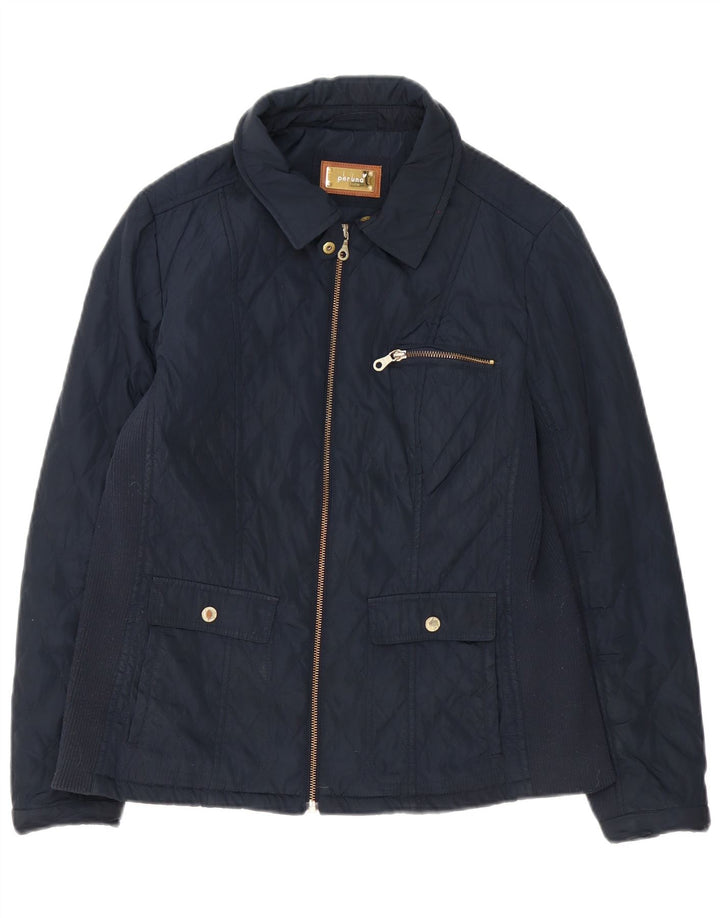 Giacca trapuntata Marks & Spencer da donna Per Una UK 14 Large Blu Navy