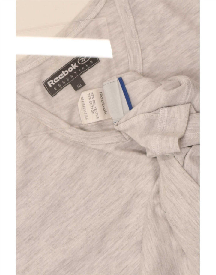 T-shirt Reebok da donna Top UK 12 poliestere grigio medio