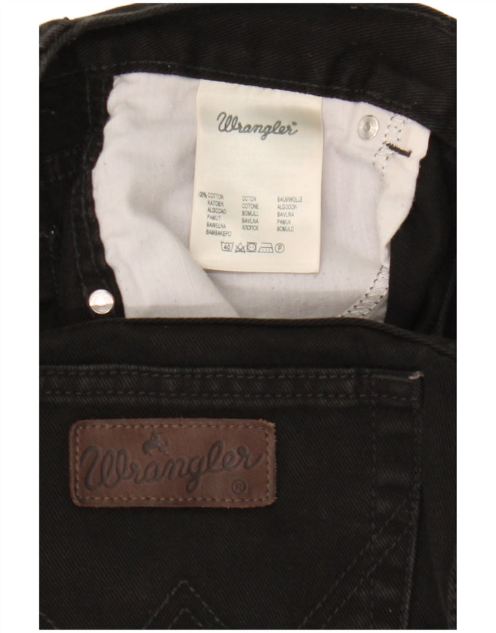 Jeans dritti Texas Wrangler da donna W36 L30 cotone nero