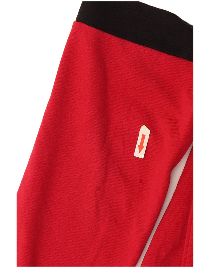 Fila Felpa grafica da uomo Maglione Large Rosso Colourblock in cotone
