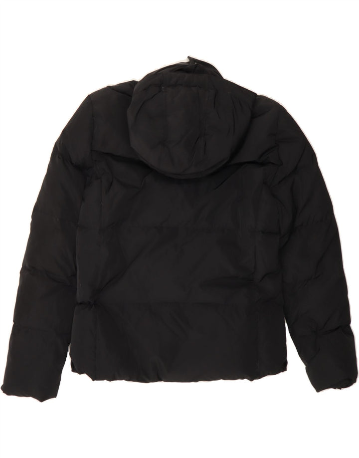 BEST COMPANY Womens Hooded Padded Jacket UK 16 Large Black Vintage Best Company and Second-Hand Best Company from Messina Hembry 