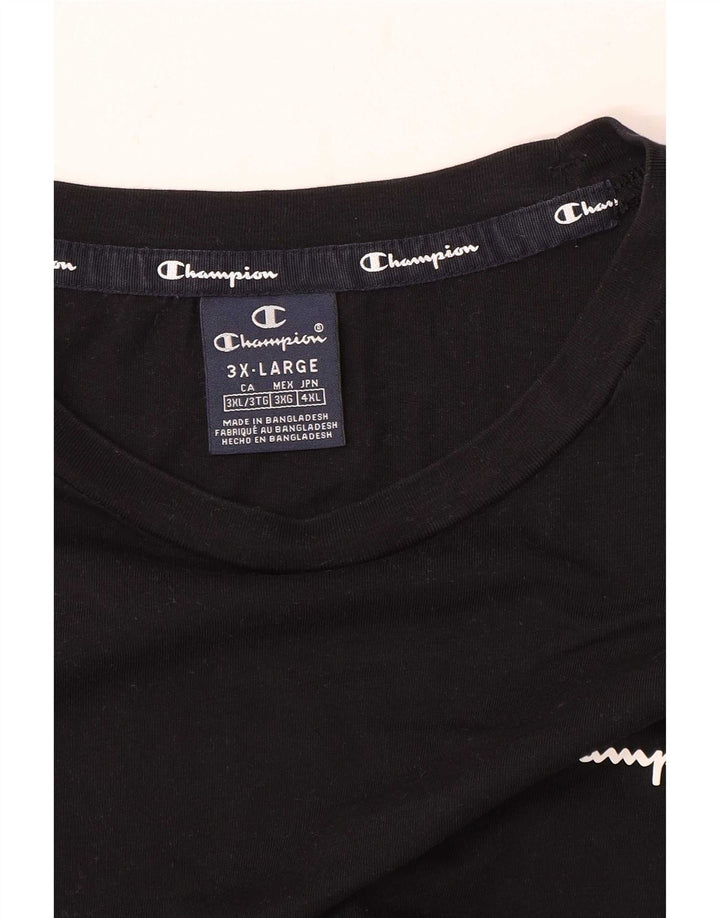 Maglia a maniche lunghe da uomo Champion 3XL Nera