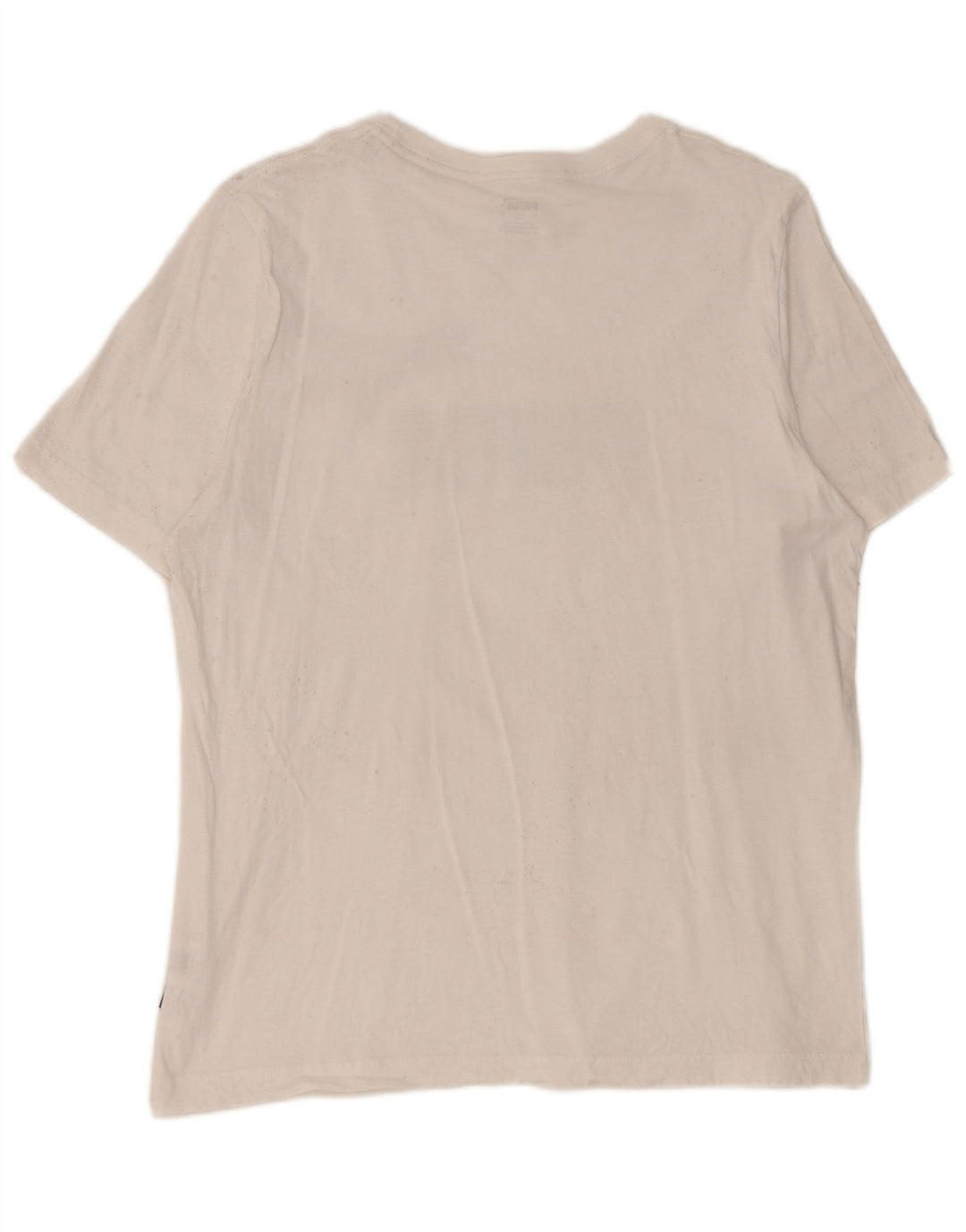 Puma T-shirt grafica da uomo grande in cotone bianco