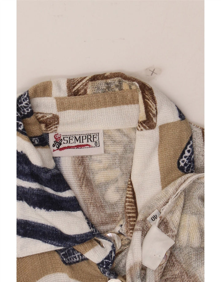 SEMPRE Womens Oversized Shirt Blouse EU 40 Medium Multicoloured Patchwork Vintage Sempre and Second-Hand Sempre from Messina Hembry 