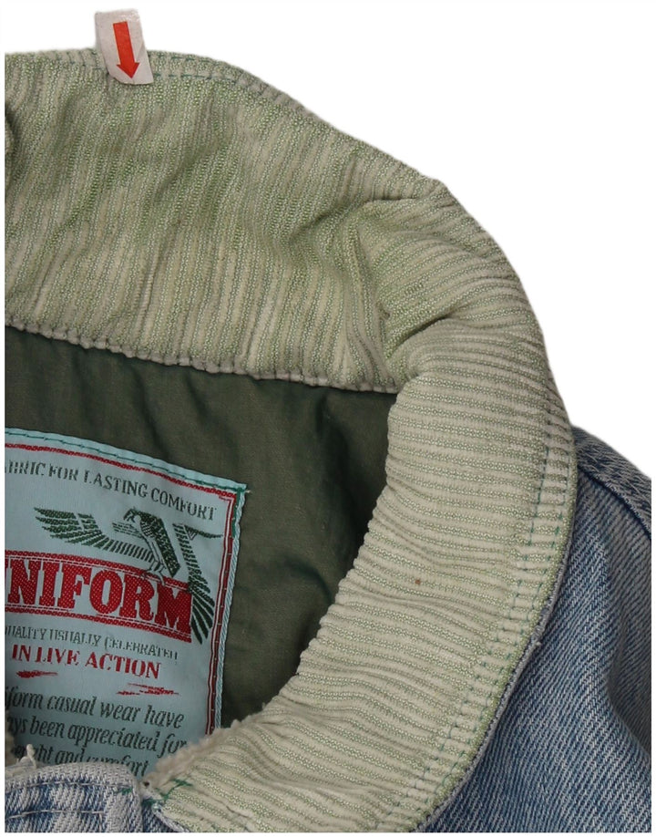 Giacca uniforme da uomo in denim Sherpa UK 42 XL Blu