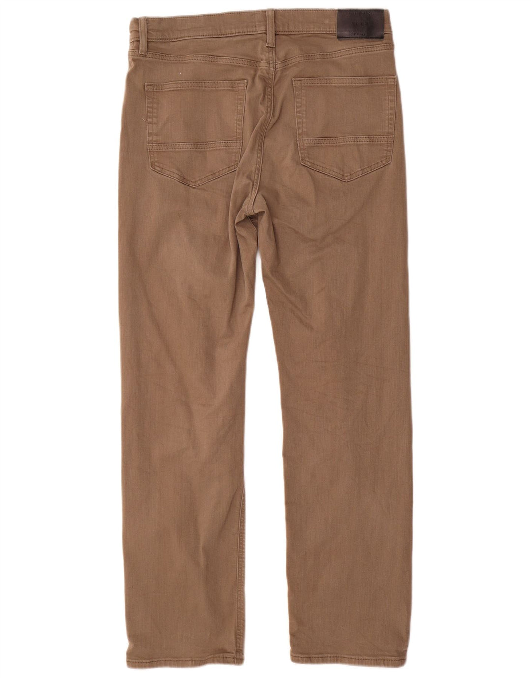 Pantaloni casual dritti da uomo Marks & Spencer W34 L31 Beige