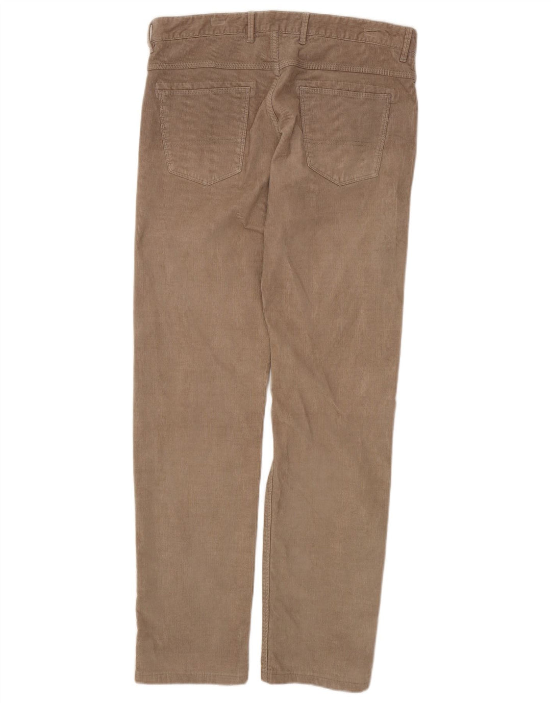 MASSIMO DUTTI Pantaloni dritti da uomo in velluto a coste EU 40 Medio W33 L31 Beige