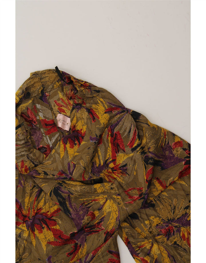 MAYON Womens Abstract Pattern Cullotes Casual Shorts EU 36 Small W30 Brown Vintage Mayon and Second-Hand Mayon from Messina Hembry 