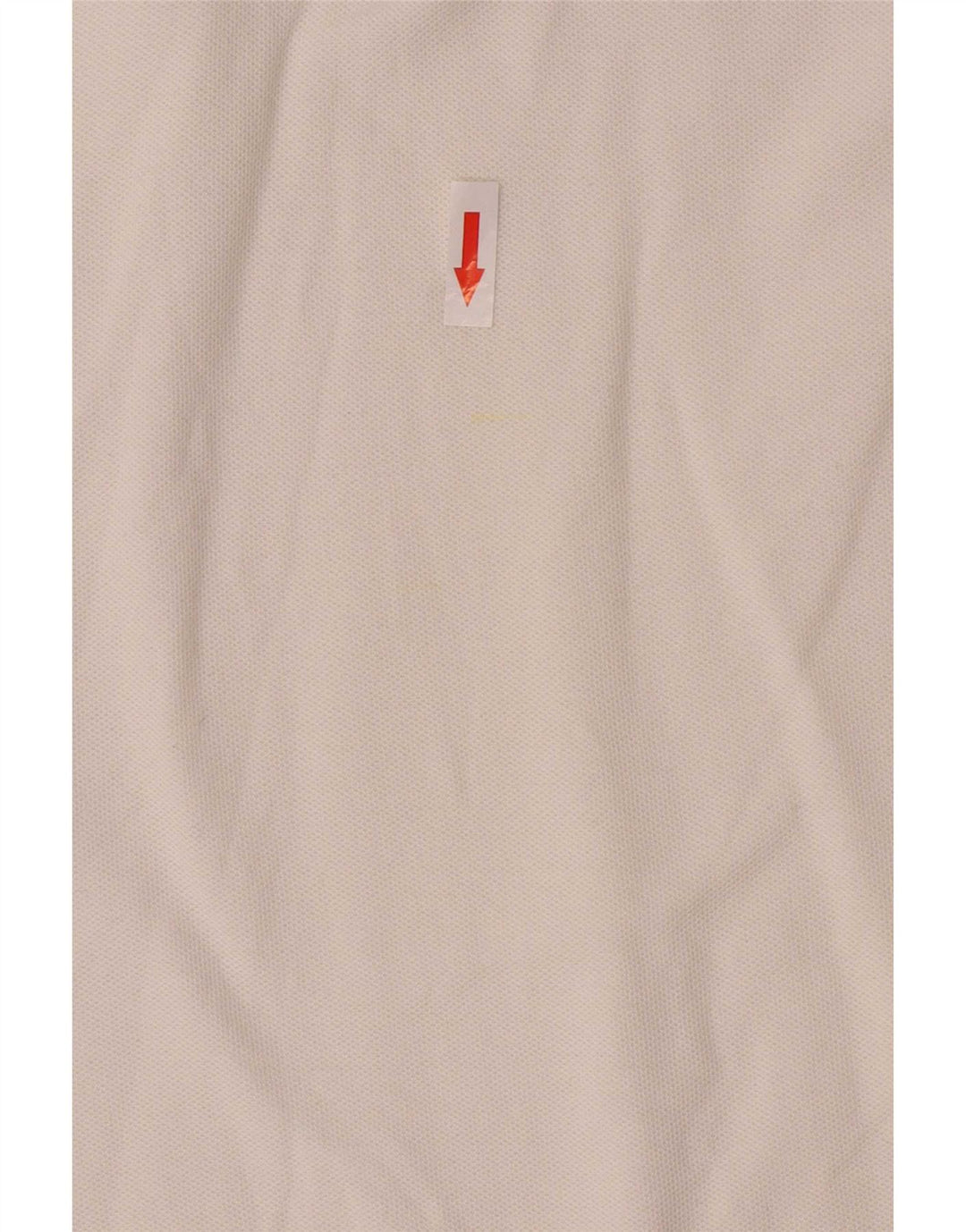 Polo da uomo a maniche lunghe Fila Large in cotone bianco
