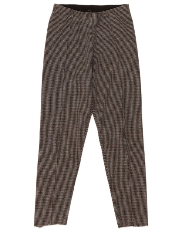 Leggings corti da donna Zara UK 10 Small poliestere pied de poule grigio