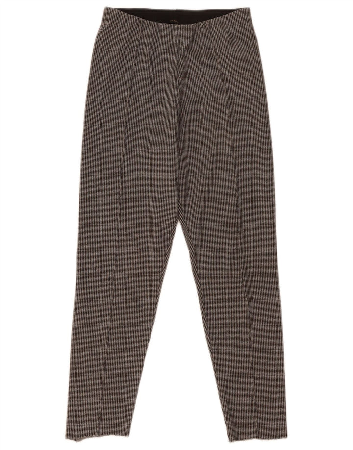 Leggings corti da donna Zara UK 10 Small poliestere pied de poule grigio