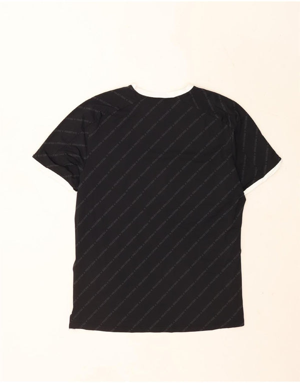 T-shirt grafica da uomo Under Armour Top grande sportivo in nylon a righe nere