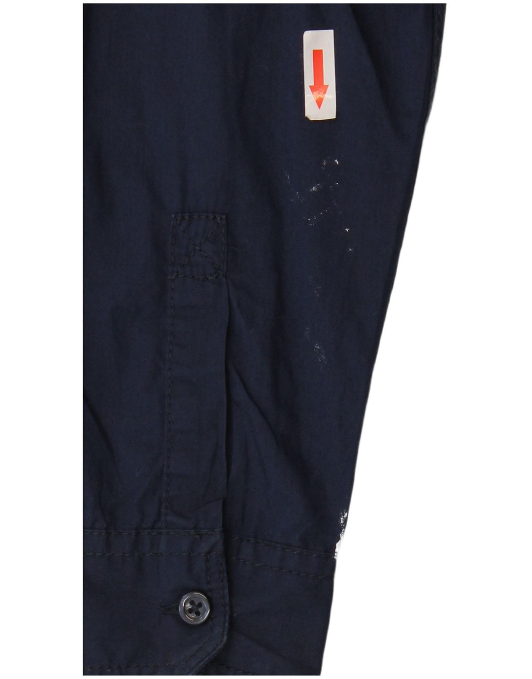 Camicia grafica BENETTON per ragazzi 8-9 anni, taglia grande, in cotone blu navy