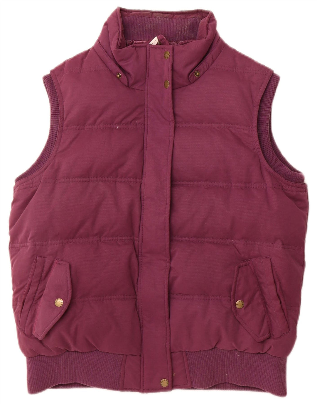 Gilet imbottito da donna Fat Face UK 16 grande poliestere viola