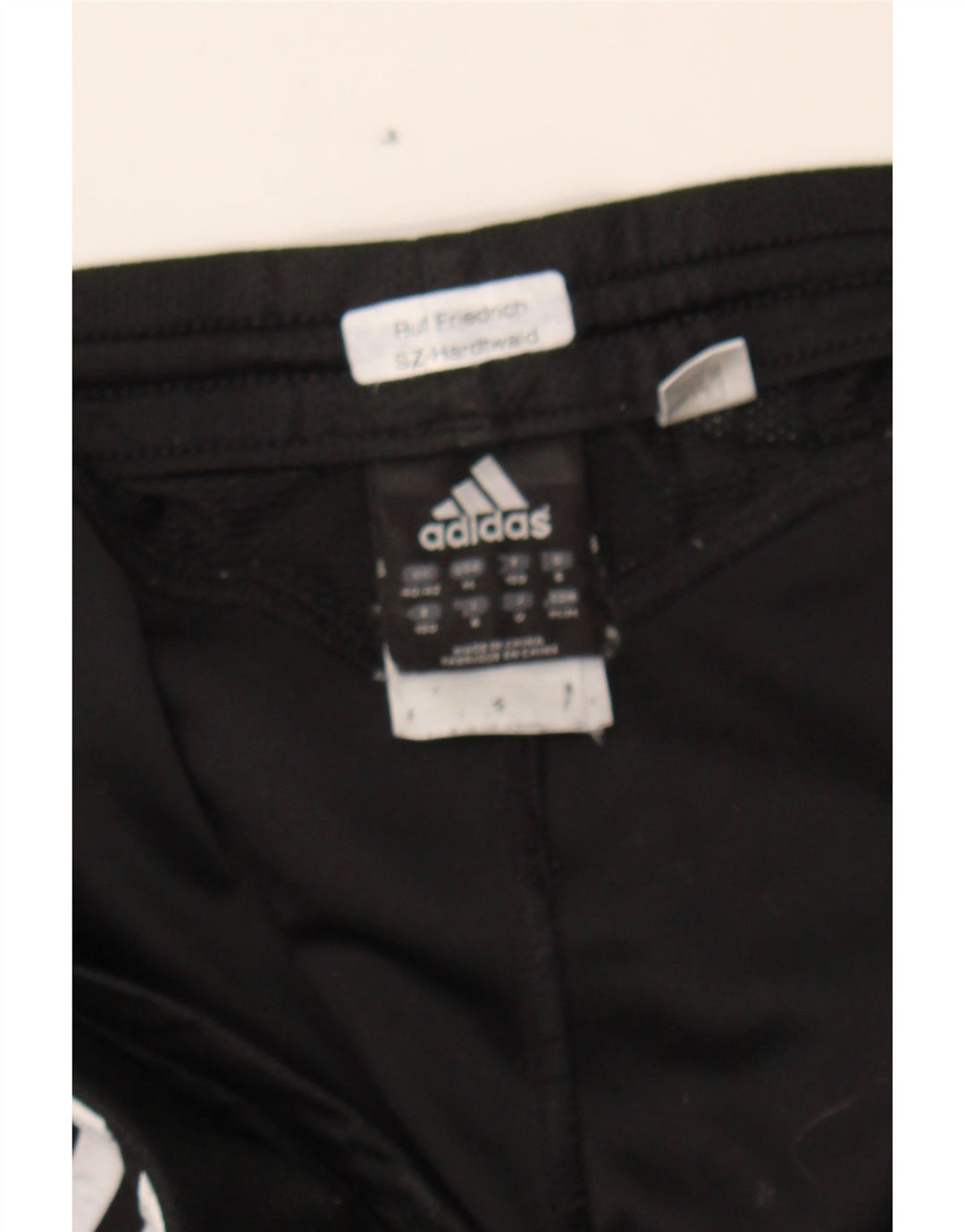ADIDAS Mens Tracksuit Trousers UK 40/42 Medium  Black Polyester Vintage Adidas and Second-Hand Adidas from Messina Hembry 