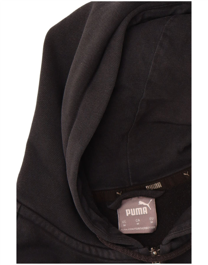 Felpa con cappuccio e zip da donna Puma UK 14 Medium Nera