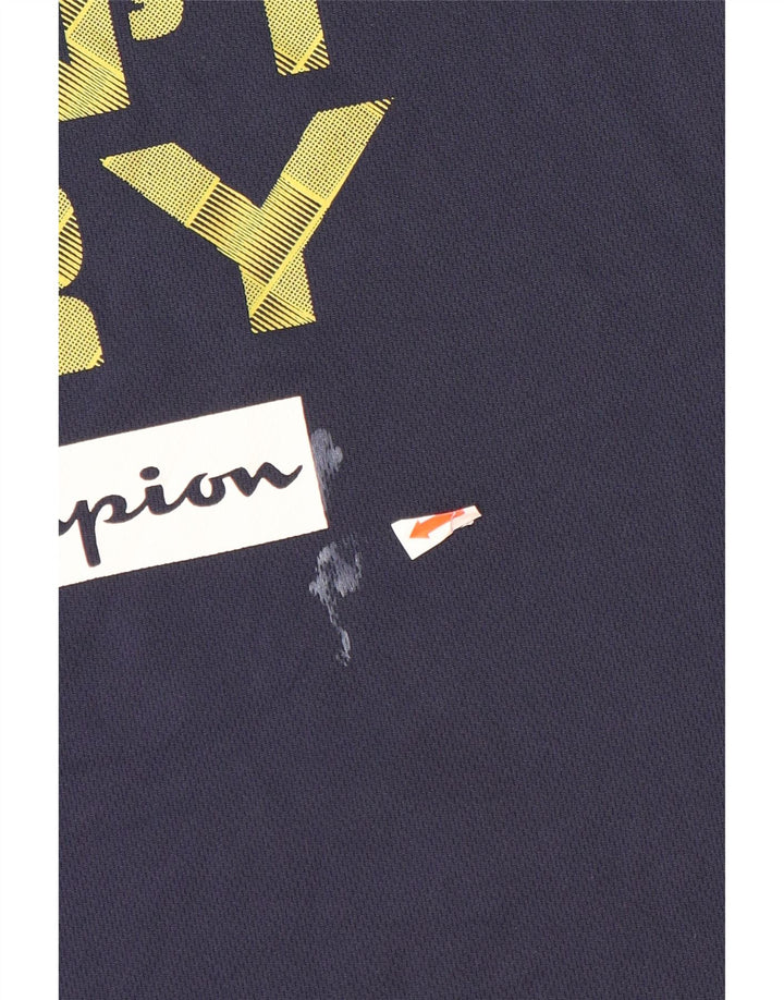 Canotta grafica per ragazzi CHAMPION 11-12 anni, grande, blu navy