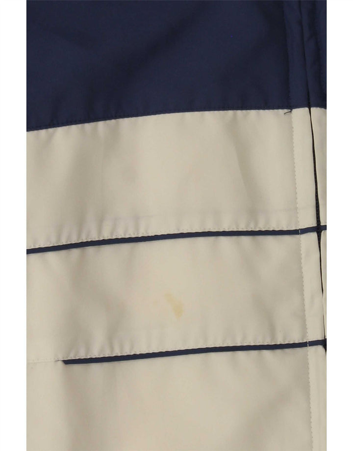 Giacca da ginnastica oversize da donna Adidas UK 16 Large White Colourblock