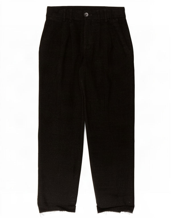 Pantaloni casual con pegging a vita alta da donna Zara XS W24 L25 neri