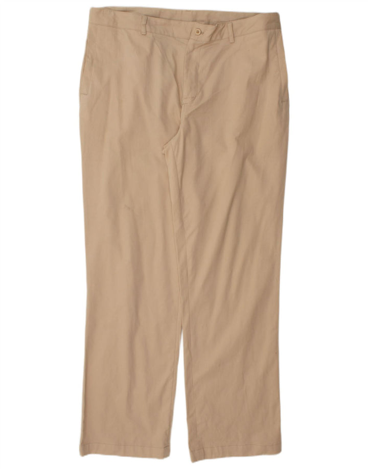 Pantaloni chino dritti da uomo FILA W38 L32 in cotone beige