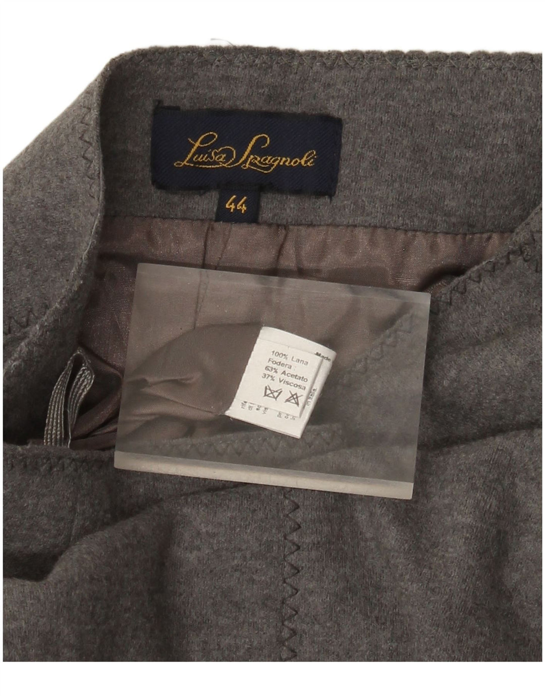 Gonna a tromba da donna Luisa Spagnoli IT 44 media W30 lana grigia