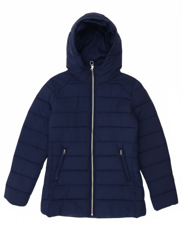 Giacca imbottita con cappuccio per ragazze Invicta 15-16 anni in poliestere blu navy